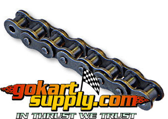 420 Motorcycle Chain 120-Link with 1 Master Link Perfect for Go Kart Mini Bikes 