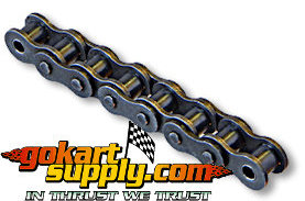 #40 Roller Chain 5' Section with 2 Connecting Links Go Cart Skooters 1/2" Pitch 